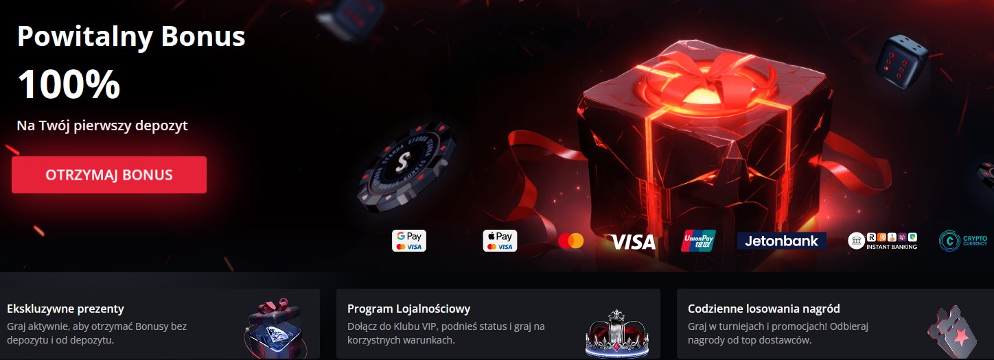 Starda Casino gry kasynowe